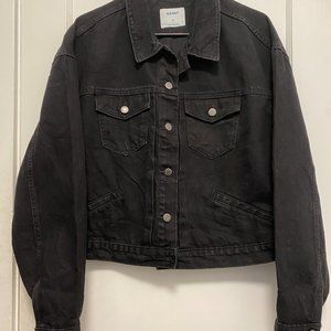 Brand New Old Navy Black Denim Jacket